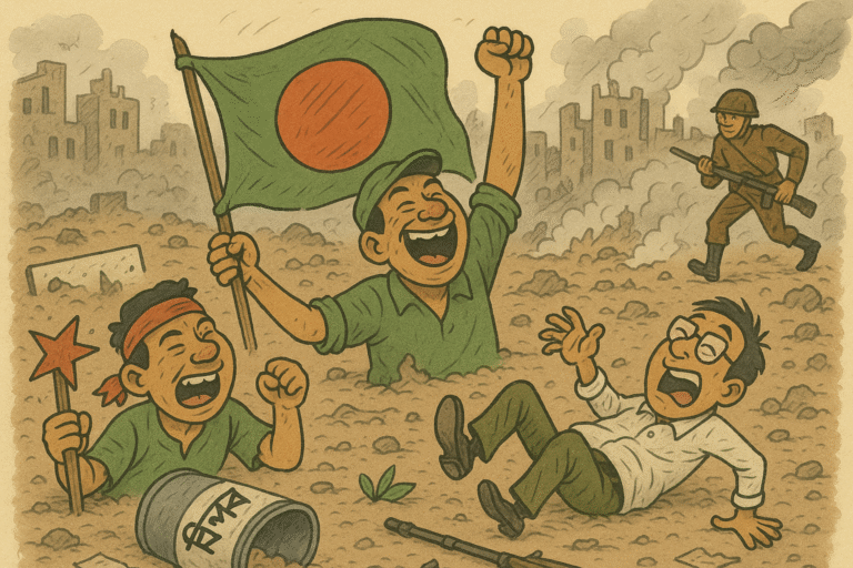 “Bangladesh’s So-Called Revolution Turns into a Laughable Mess” – “বাংলাদেশের তথাকথিত বিপ্লব হঠাৎ হুমকি খেয়ে লেজে গোবরে একাকার”